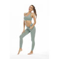 Sujetador deportivo para mujer y pantalones legging Traje de yoga